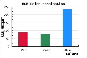 rgb background color #5A4CEC mixer