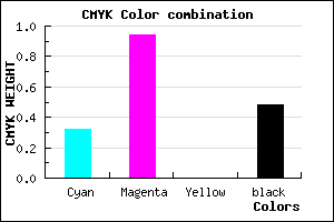 #5A0885 color CMYK mixer