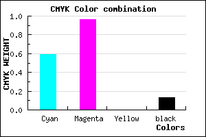 #5A08DD color CMYK mixer