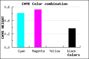 #5A51B7 color CMYK mixer