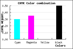 #5A5380 color CMYK mixer