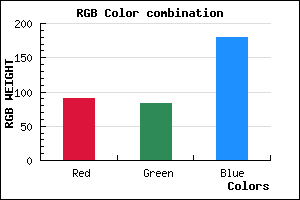 rgb background color #5A53B3 mixer