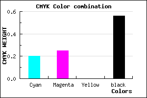 #5A5571 color CMYK mixer