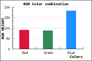 rgb background color #5A57B7 mixer