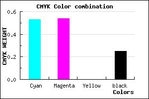 #5A58C0 color CMYK mixer