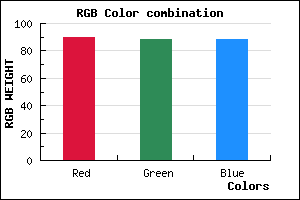 rgb background color #5A5858 mixer