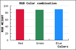 rgb background color #5A585A mixer