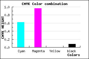 #5A09EB color CMYK mixer