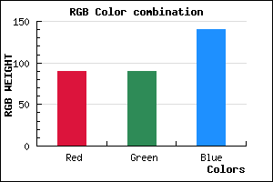 rgb background color #5A5A8C mixer