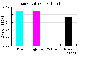 #5A5AA2 color CMYK mixer
