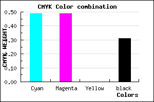 #5A5AB1 color CMYK mixer
