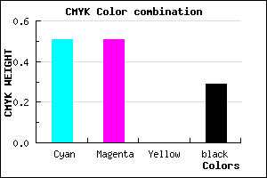 #5A5AB6 color CMYK mixer