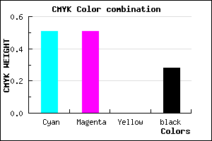 #5A5AB7 color CMYK mixer