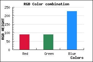 rgb background color #5A5AE2 mixer
