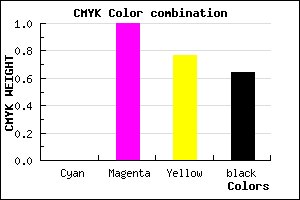 #5B0015 color CMYK mixer