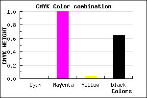 #5B0057 color CMYK mixer