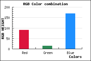 rgb background color #5B0EAA mixer