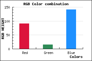 rgb background color #5B0F8D mixer