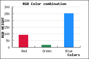 rgb background color #5B12FC mixer