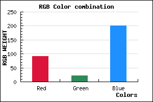 rgb background color #5B15C9 mixer