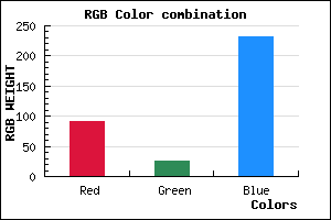 rgb background color #5B1AE8 mixer