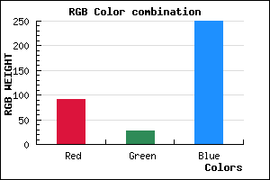 rgb background color #5B1BFA mixer