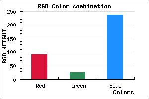rgb background color #5B1CEE mixer
