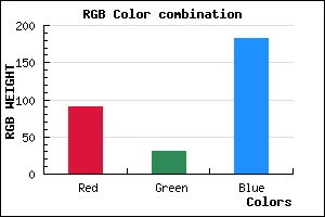 rgb background color #5B1FB7 mixer