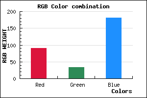 rgb background color #5B21B5 mixer