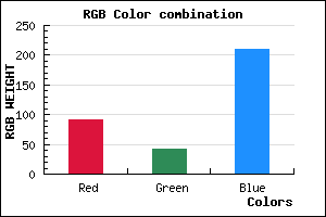 rgb background color #5B2AD2 mixer