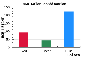 rgb background color #5B2ADC mixer