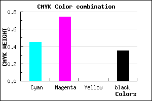 #5B2BA5 color CMYK mixer