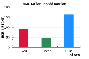 rgb background color #5B2EA2 mixer