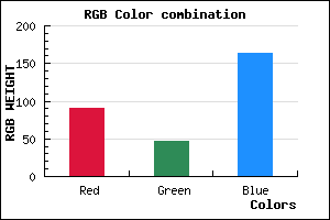 rgb background color #5B2EA4 mixer