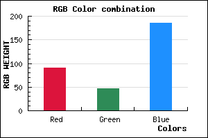 rgb background color #5B2FB9 mixer