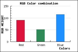 rgb background color #5B3473 mixer