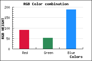 rgb background color #5B34BC mixer