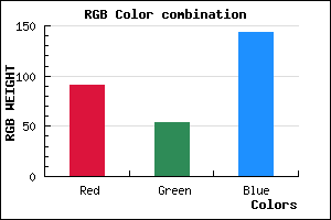 rgb background color #5B368F mixer