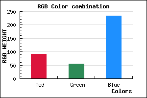 rgb background color #5B36EA mixer