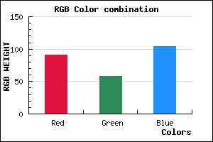 rgb background color #5B3A68 mixer