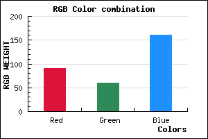 rgb background color #5B3CA0 mixer