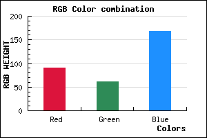 rgb background color #5B3EA8 mixer