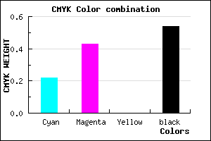 #5B4375 color CMYK mixer