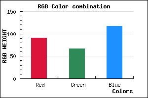 rgb background color #5B4375 mixer
