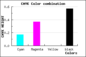 #5B456D color CMYK mixer