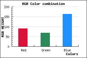 rgb background color #5B45A4 mixer