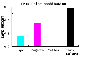 #5B466C color CMYK mixer