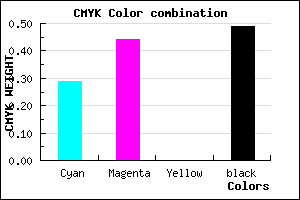 #5B4881 color CMYK mixer