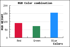 rgb background color #5B489B mixer