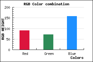 rgb background color #5B489D mixer